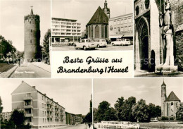 73753962 Brandenburg Havel Plauer Torturm Marktplatz Der Roland Kirche Fahrgasts - Brandenburg