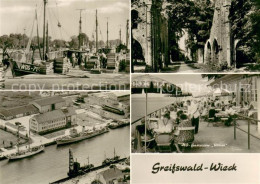 73753961 Greifswald Fischereihafen Teilansichten HO Gaststaette Utkiek Greifswal - Greifswald