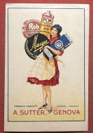 Cartolina Pubblicitaria - A. Sutter, Genova - Chimici Tecnici - 1930 Ca. - Werbepostkarten