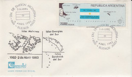 Argentina 1983 Occupation Falkland Islands FDC Ca 9 APR 1983 (59705) - Falklandeilanden