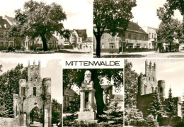 73753949 Mittenwalde Mark Orts Und Teilansichten Torturm Jahn Denkmal Mittenwald - Andere & Zonder Classificatie