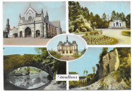 Doullens - Eglise - Citadelle - Pont Sur L'Authie - Jardin Public - N° 1516  # 2-23/11 - Doullens