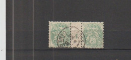 1901 N°111b X 2 Millésime 1 Oblitéré - Oblitérés