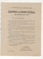 Canton De Chaulnes (80) Profession De Foi De E BOINET Candidat Républicain Au Conseil Géneral 1919 (PPP47281) - Historical Documents