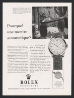 Pub Papier 1951 MONTRE Horlogerie Chronometre ROLEX Bijoux  Montres Geneve Pendule A Feu Chinoise - Publicités