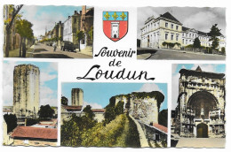 Loudun - Avenue De La Gare - Multivues - N° 1553  # 2-23/11 - Loudun