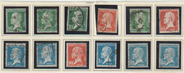 1923 N°170 à 181 Série Pasteur Oblitérés - Used Stamps