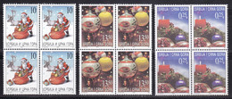 Serbia & Montenegro - Yugoslavia 2003 Celebrations New Year Christmas Santa Claus Reindeer Deer Definitive Set MNH - Neujahr