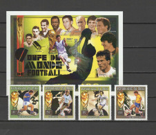 Mali 1996 Football Soccer World Cup, Space, Set Of 4 + S/s MNH - 1998 – Frankreich