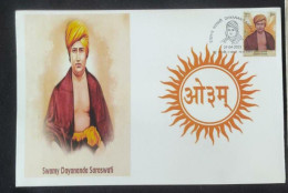 Swamy Dayanand Saraswati Fdc India Inde Indien - Cartas & Documentos