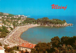 73753849 Ulcinj Montenegro Gradska Plaza Fliegeraufnahme Ulcinj Montenegro - Montenegro