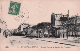 Bourg La Reine - Grande Rue Et Station Du Tramway  -  CPA °J - Bourg La Reine