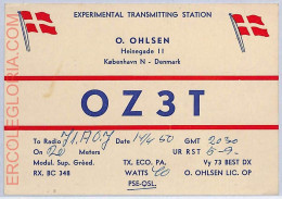 Ad9027 - DENMARK - RADIO FREQUENCY CARD - Kobenhavn -  1950 - Radio