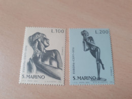 TIMBRES   SAINT-MARIN   ANNEE   1974   N  873  /  874   COTE  1,50  EUROS   NEUFS  LUXE** - Ongebruikt