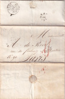 LETTRE. 9 OCT 1826. LABBEVILLE. VAL D'OISE. POUR PARIS. TAXE 15. BUREAU DE QUARTIER. LEV.de I.H./F ( N° 1151) - 1801-1848: Precursors XIX