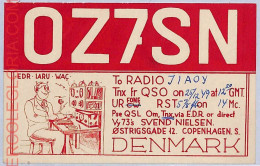 Ad9029 - DENMARK - RADIO FREQUENCY CARD   -  1949 - Radio