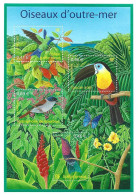 FRANCE. Nature Of France “Overseas French Territories Birds” Hummingbird; Toucan; Paradise Flycatcher. M/S MINT MNH ** - Colibríes