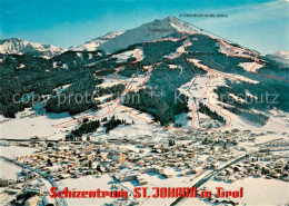 73753743 St Johann Tirol Fliegeraufnahme Mit Skigebiet Angereralm Und Kitzbuehel - Autres & Non Classés