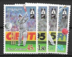 New Zealand Mnh ** Set 1994 6 Euros Cricket - Unused Stamps