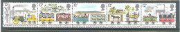 Great Britain 1980 150th Anniversary Of Liverpool And Manchester Railway Strip Of 5 MNH ** - Trenes