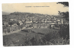 CPA RARE - VALBONNE - Vue Générale Et Route De Cannes - Circulé En 1934 - - Andere & Zonder Classificatie