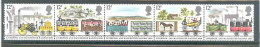 Great Britain 1980 150th Anniversary Of Liverpool And Manchester Railway Strip Of 5 MNH ** - Nuevos