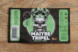 ETIQUETTE BIERE MAITRE TRIPEL - Bière