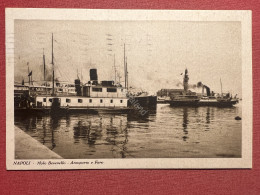 Cartolina - Napoli - Molo Beverello - Aeroporto E Faro - 1934 - Napoli (Naples)