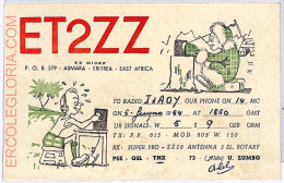 Ad9033 - ERITREA - RADIO FREQUENCY CARD   - Asmara -  1954 - Radio