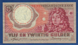 NETHERLANDS  - P.87 – 25 Gulden 1955  VF/XF,  S/n BKV 098783 - 25 Florín Holandés (gulden)