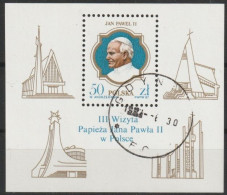 Polen 1987 Mi-Nr.3101 Block 103 O Gestempelt  3.Besuch Papst Johannes Paul II. ( B 2869) - Used Stamps