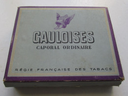BOITE VIDE POUR 100 CIGARETTES GAULOISES CAPORAL ORDINAIRE REGIE FRANCAISE DES TABACS MANUFACTURES DE L ETAT - Sigarettenkokers (leeg)
