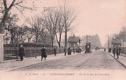 Levallois Perret -  Fin De La Rue De Courcelles  -  CPA °J - Levallois Perret