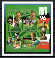 Niger 1996 Football Soccer European Championship Sheetlet Imperf. MNH - Fußball-Europameisterschaft (UEFA)