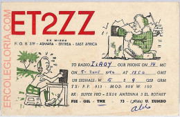 Ad9036 - ERITREA - RADIO FREQUENCY CARD   - Asmara -  1954 - Radio