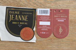 ETIQUETTE BIERE DAME JEANNE BRUT BOURBON - Cerveza