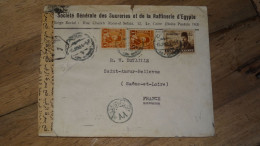 EGYPT Cover - Censor 1949, Cairo To France   ......... Boite1 ...... 240424-68 - Lettres & Documents