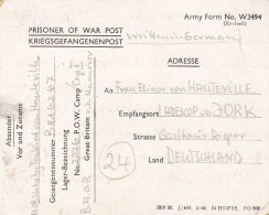 Kriegsgefangenenpost Flieger-Oberstabsingenieur 1946 Von Zedelgem Nach Ladekopp - Kriegsgefangenenpost