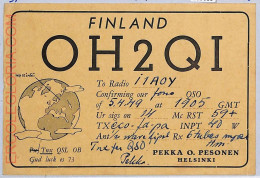 Ad9039 - FINLAND - RADIO FREQUENCY CARD   - Helsinki -  1949 - Radio