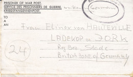 Kriegsgefangenenpost Flieger-Oberstabsingenieur Ca.1946 Von Zedelgem Nach Ladekop - Prisoners Of War Mail