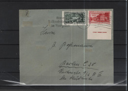 Saar Michel Kat.Nr. 179/194 Auf Brief (192/193 Fehlen) - Cartas & Documentos