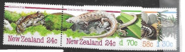 New Zealand Mnh ** Set 1984 Frog Lizard Reptiles - Ongebruikt