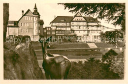 73753510 Oberhof Thueringen Ernst Thaelmann Haus Reh Skulptur Oberhof Thueringen - Oberhof