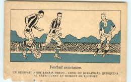 Sports - Football Association - Publicités - Publicité Saint Raphaël Quinquina - Jeux Olympiques 1924 - état - Fussball