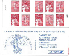 CARNET 1511. Marianne Du 14 Juillet & Semeuse De Roty.  Neuf ** - 1997-2004 Marianne (14. Juli)