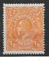 Australia 1923 Mh * Single Crown Wtm - Neufs