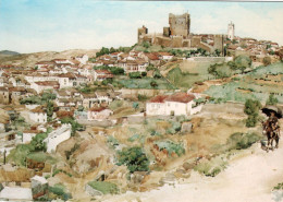 BRAGANÇA - Vista De Bragança - Aguarela De Alberto Sousa - PORTUGAL - Bragança