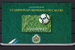 San Marino 1998 Football Soccer World Cup Stamp Booklet With 4x650L, 4x800L And 4x900L Stamps MNH - 1998 – Frankreich
