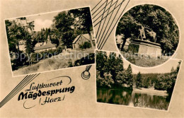73753470 Maegdesprung Ortsansicht Denkmal Waldsee Natur Maegdesprung - Harzgerode