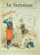 La Caricature 1885 N°287 Le Narghilé Chass' D'Af Bécasson Draner Gino Loys - Revues Anciennes - Avant 1900